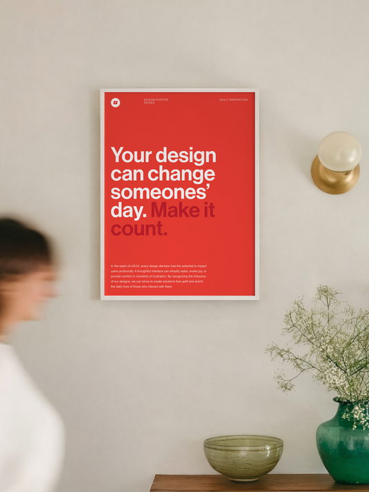 Make it Count | Design Poster