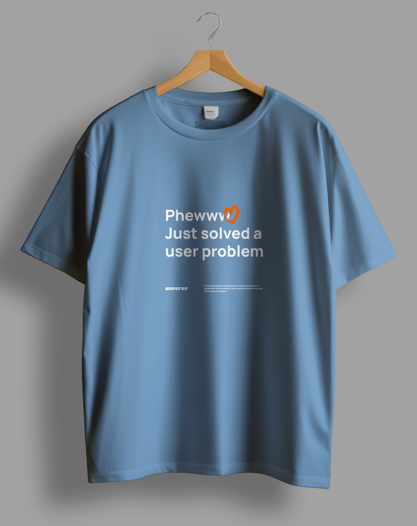 Solved a user problem | Unisex UX Design Tshirt