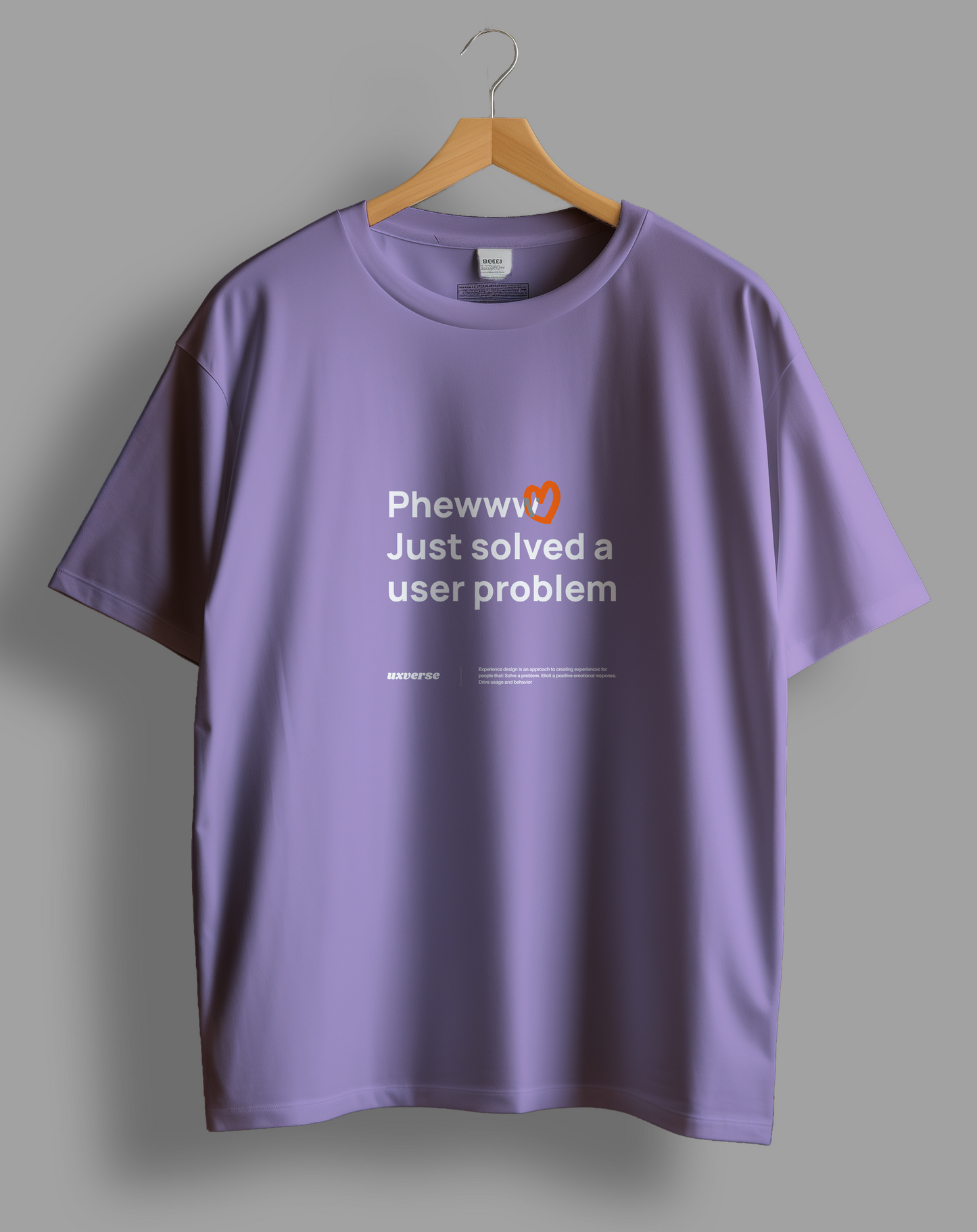 Solved a user problem | Unisex UX Design Tshirt