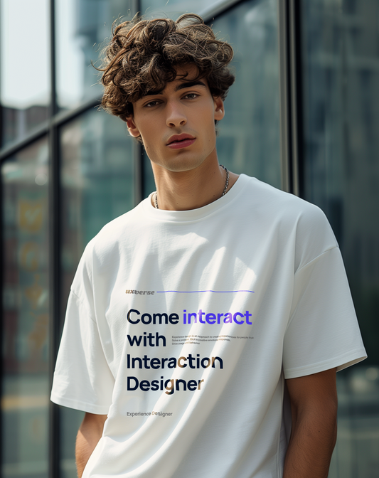 Interact with Interaction Designer | Unisex UX Design Tshirt