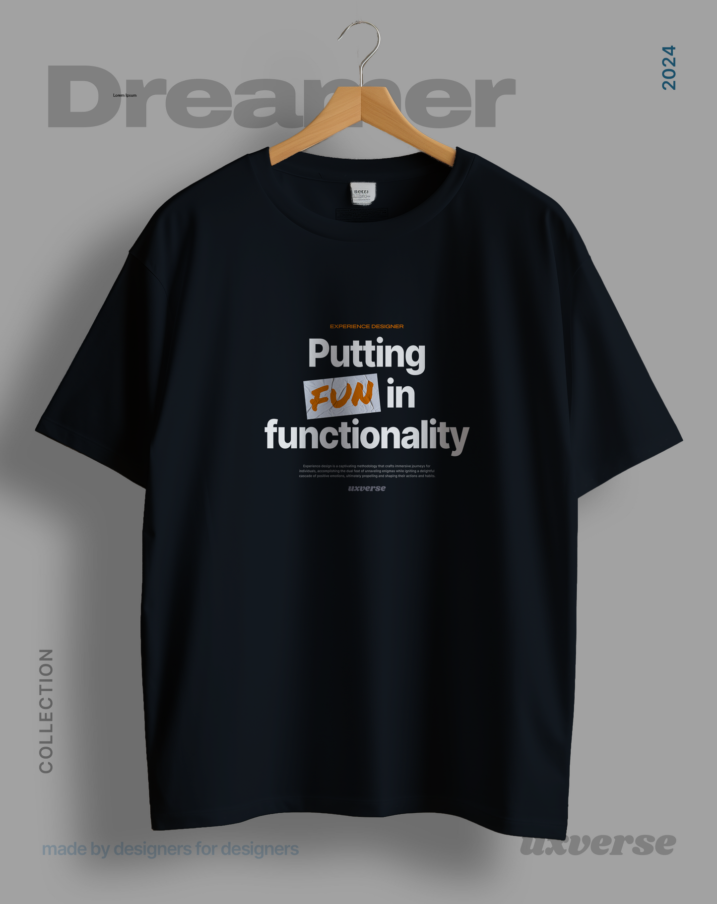 Fun in functionality | Unisex UX Design Tshirt
