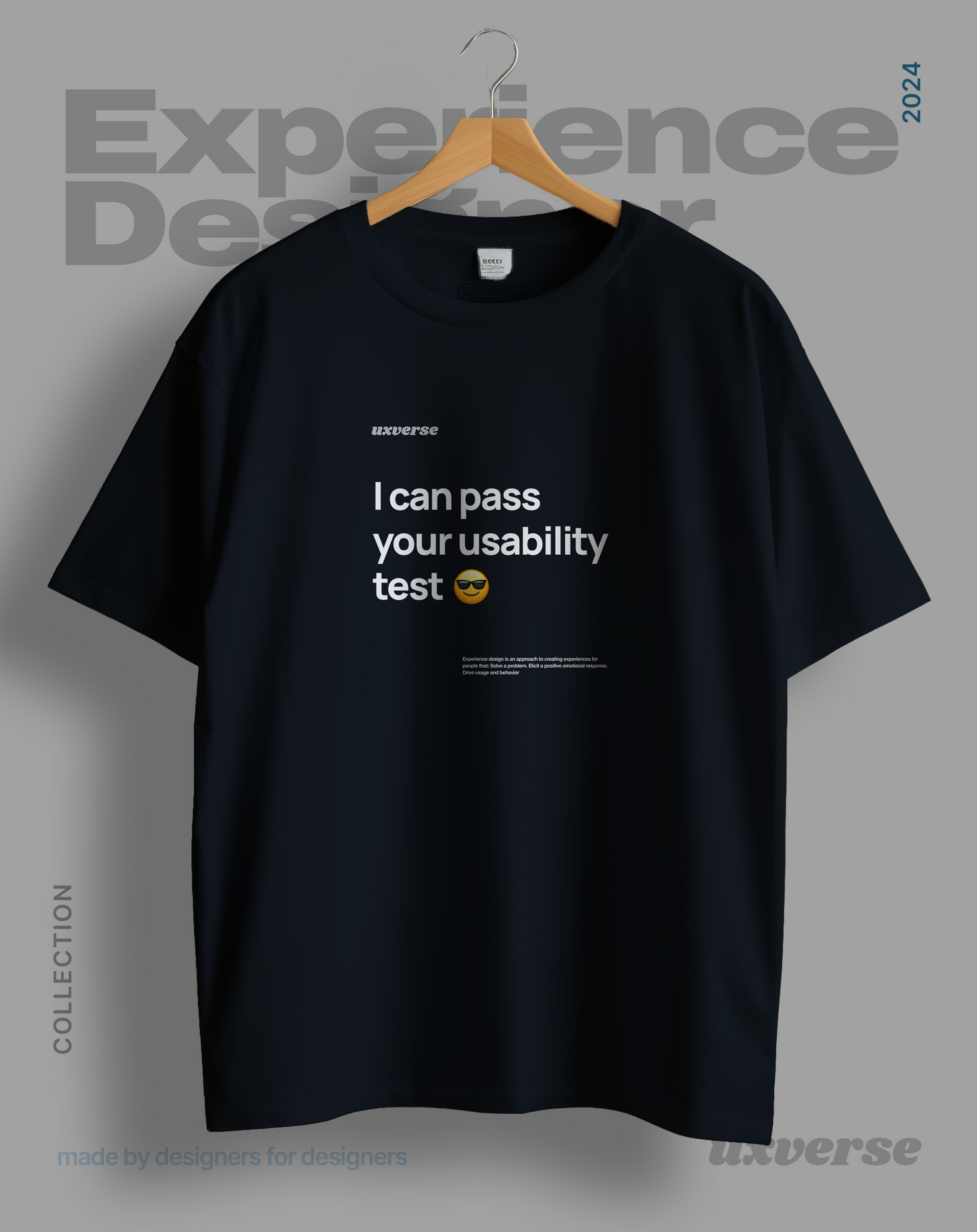 Usability test | Unisex UX Design Tshirt