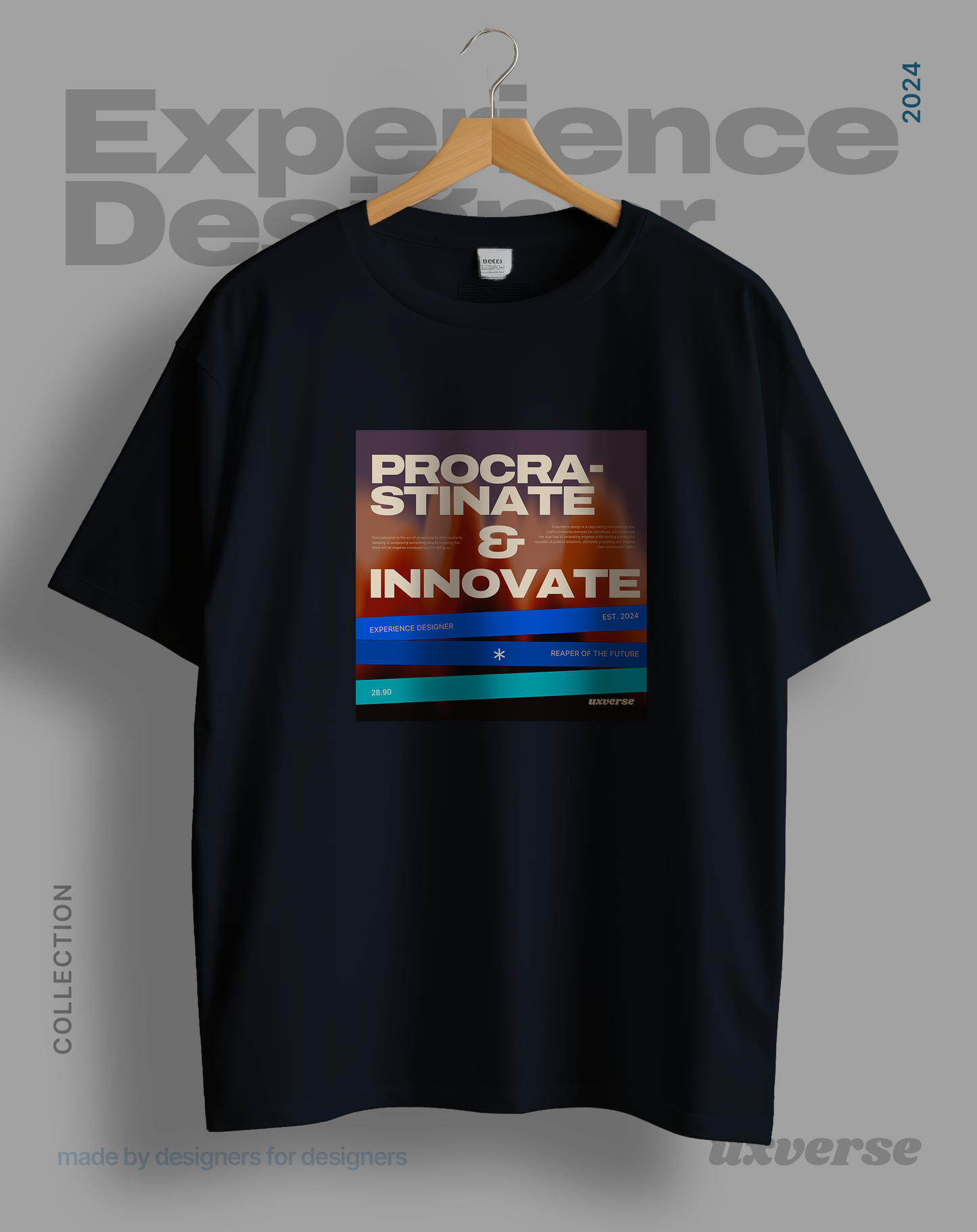 Procrastinate & Innovate | Unisex UX Design Tshirt