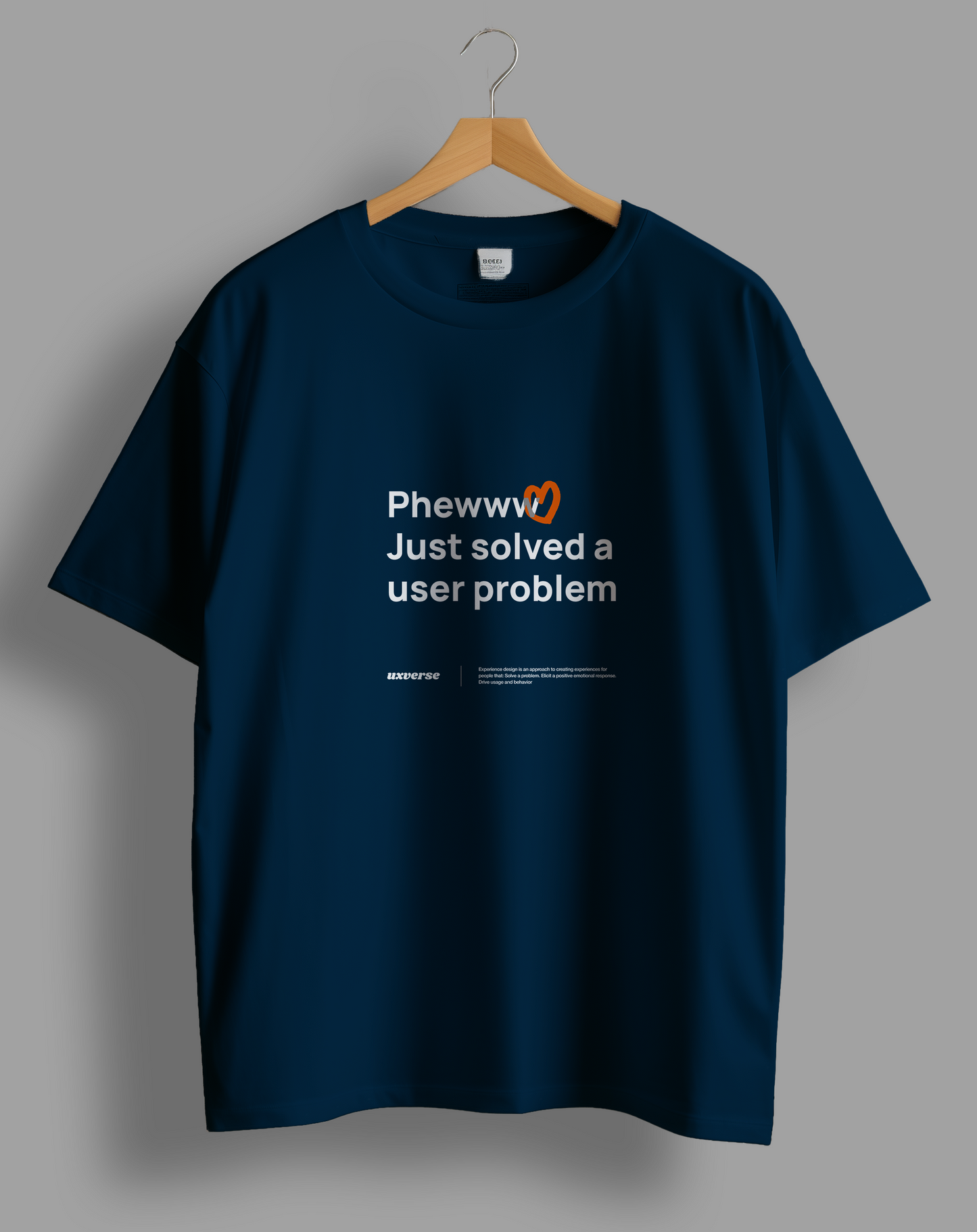 Solved a user problem | Unisex UX Design Tshirt