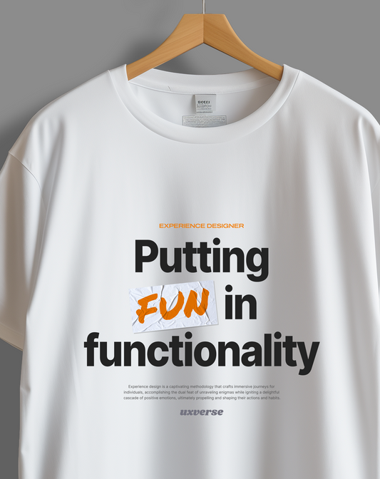 Fun in functionality | Unisex UX Design Tshirt