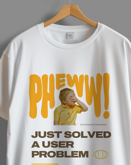 Solved a user problem | Unisex UX Design Tshirt