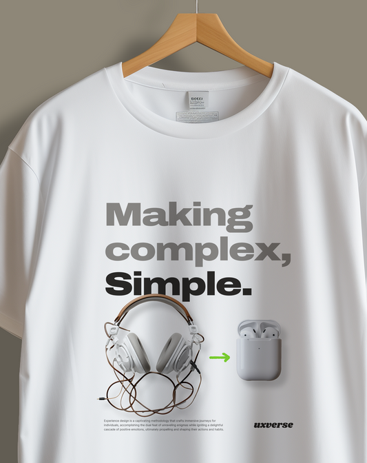 Making complex simple | Unisex UX Design Tshirt