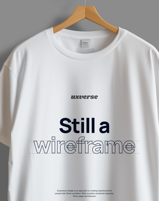 Wireframe | Unisex UX Design Tshirt