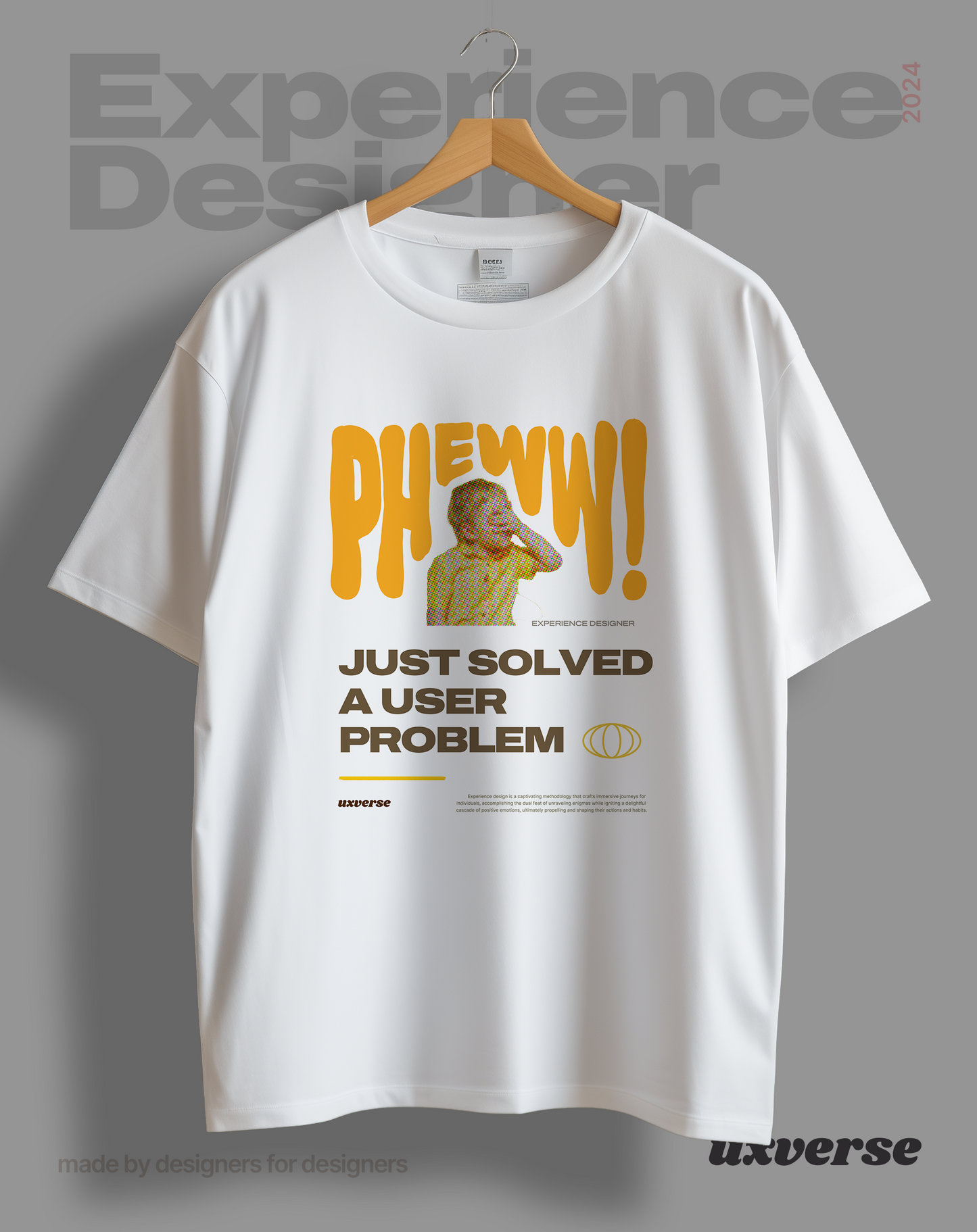 Solved a user problem | Unisex UX Design Tshirt