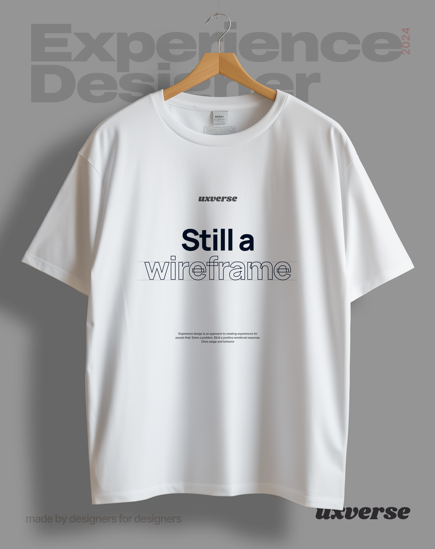Wireframe | Unisex UX Design Tshirt