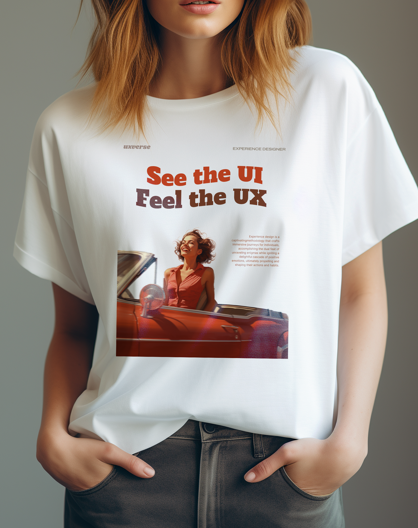 See the UI, feel the UX | Unisex UX Design Tshirt