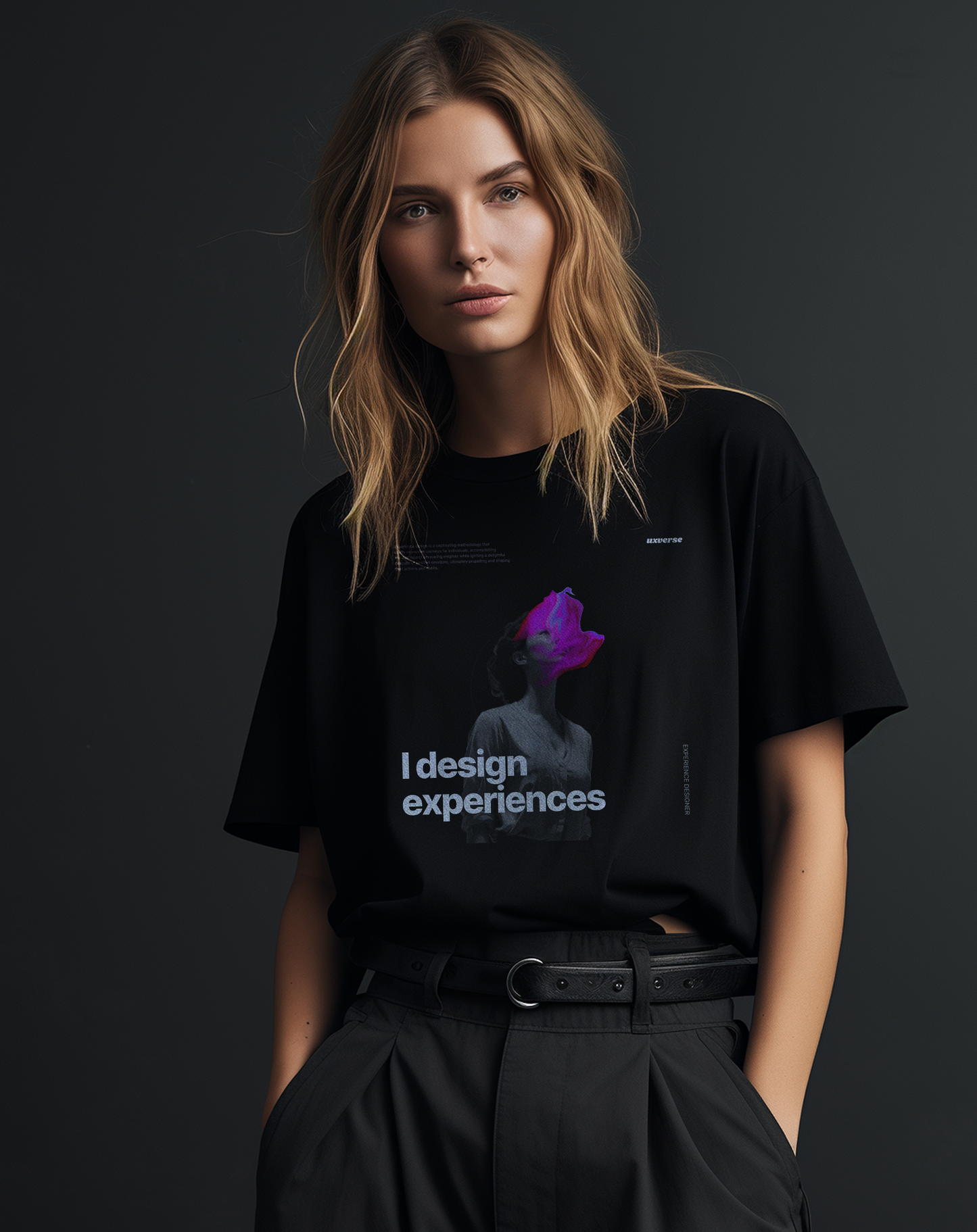 Girl designs experiences | Unisex UX Design Tshirt
