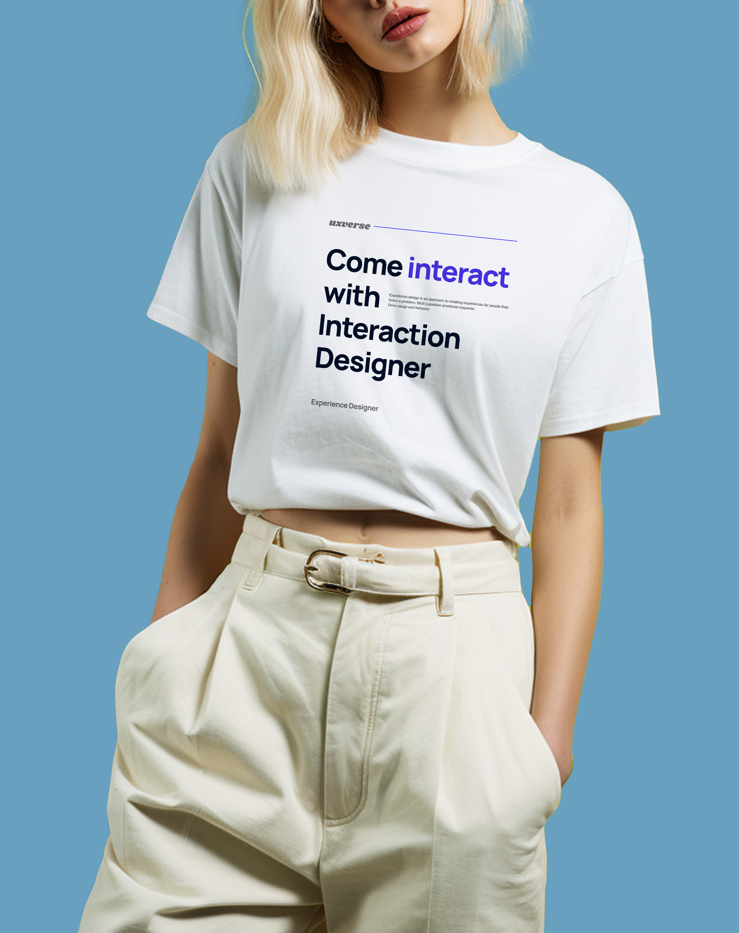 Interact with Interaction Designer | Unisex UX Design Tshirt