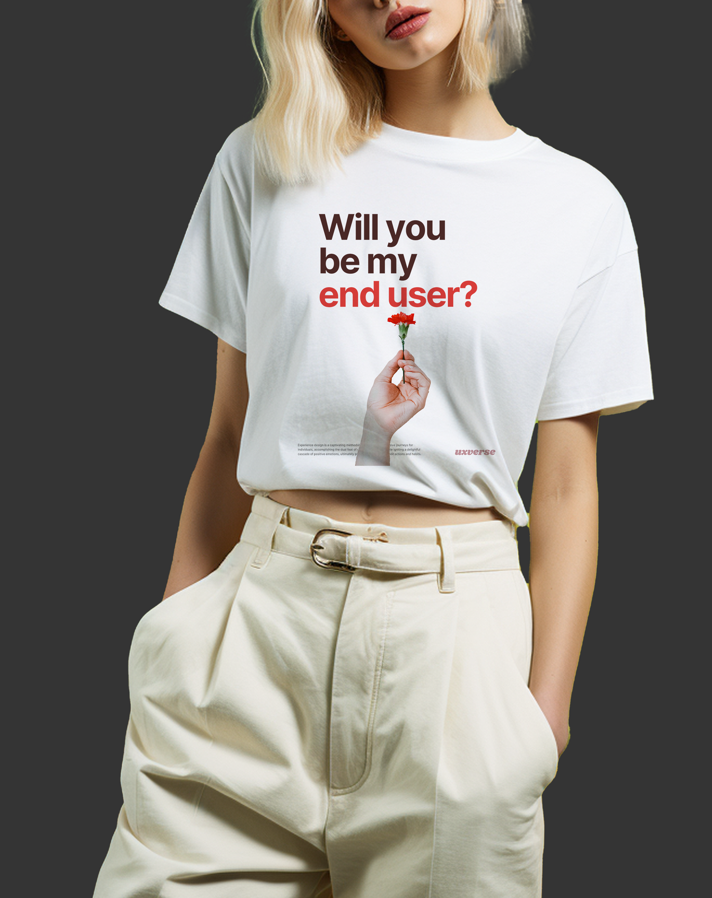 Be my end user | Unisex UX Design Tshirt