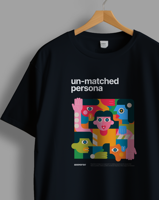 Un-matched persona | Unisex UX Design Tshirt