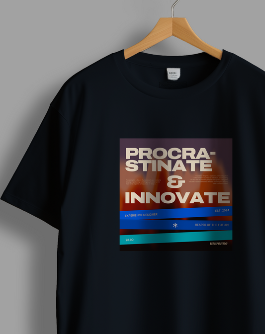Procrastinate & Innovate | Unisex UX Design Tshirt