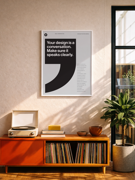 Design is Conversation | Design Poster