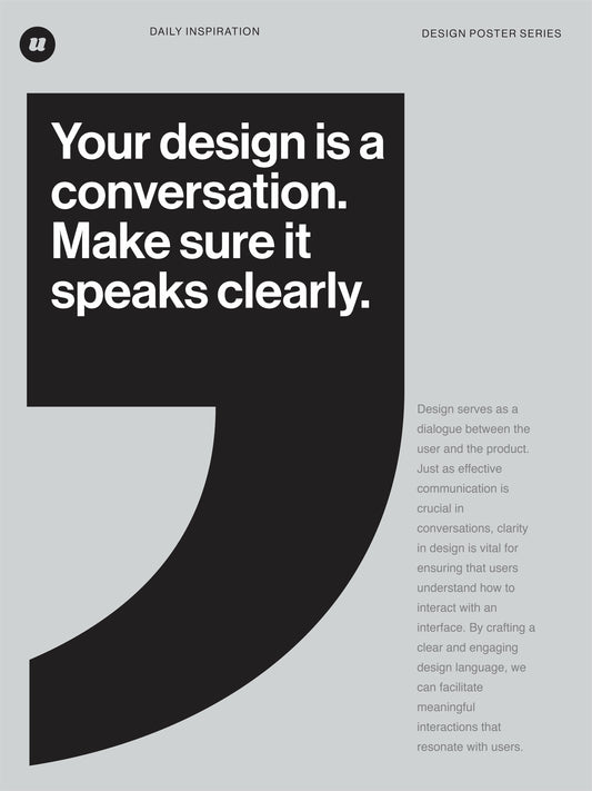Design is Conversation | Design Poster