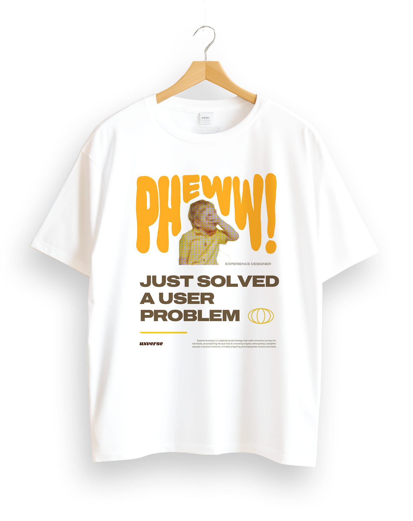 Solved a user problem | Unisex UX Design Tshirt