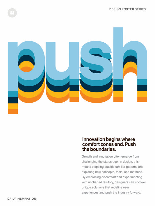 Push the boundaries | Design Poster
