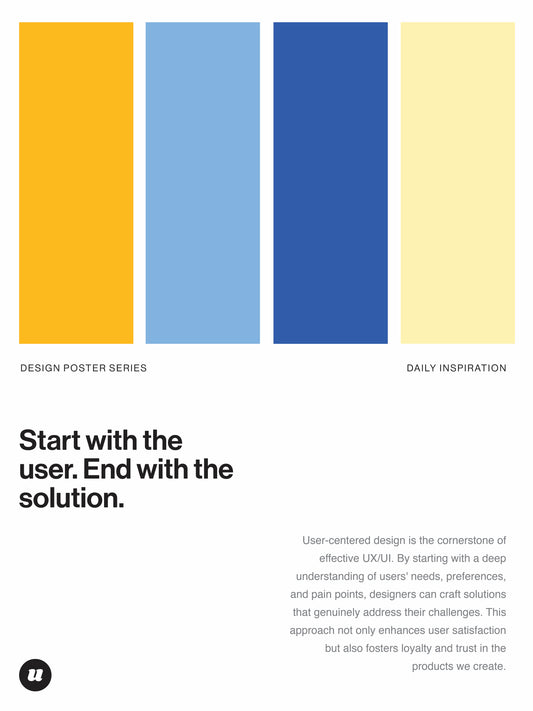 Start with User | Design Poster