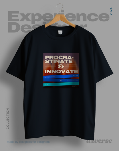 Procrastinate & Innovate | Unisex UX Design Tshirt