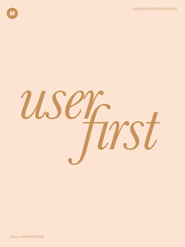 User First | Design Poster