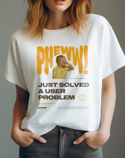 Solved a user problem | Unisex UX Design Tshirt