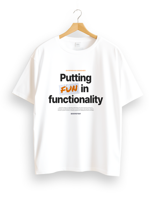 Fun in functionality | Unisex UX Design Tshirt